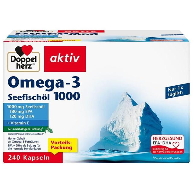 DOPPELHERZ Omega-3 Seefischöl 1000 Kapseln product image