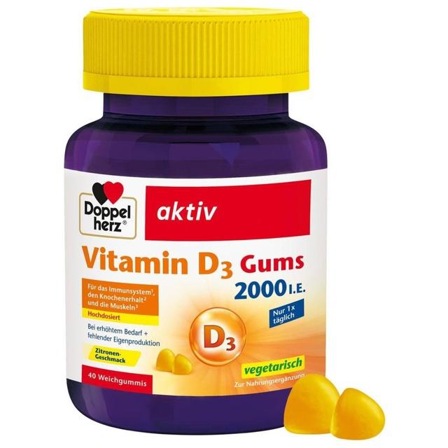 DOPPELHERZ Vitamin D3 2000 I.E.Gums product image