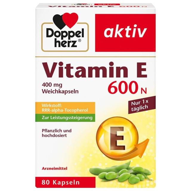 DOPPELHERZ Vitamin E 600 N Weichkapseln product image