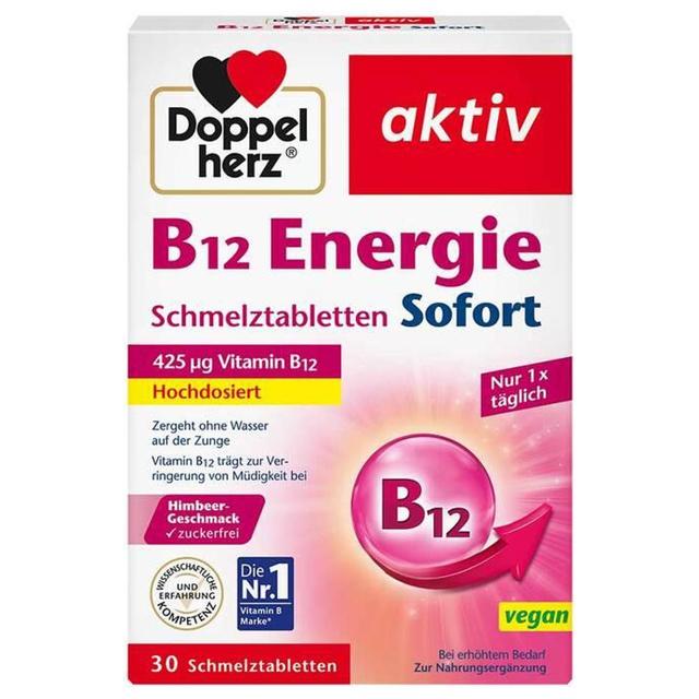 Doppelherz B12 Energie Sofort Schmelztabletten, 30 St Schmelztabletten product image