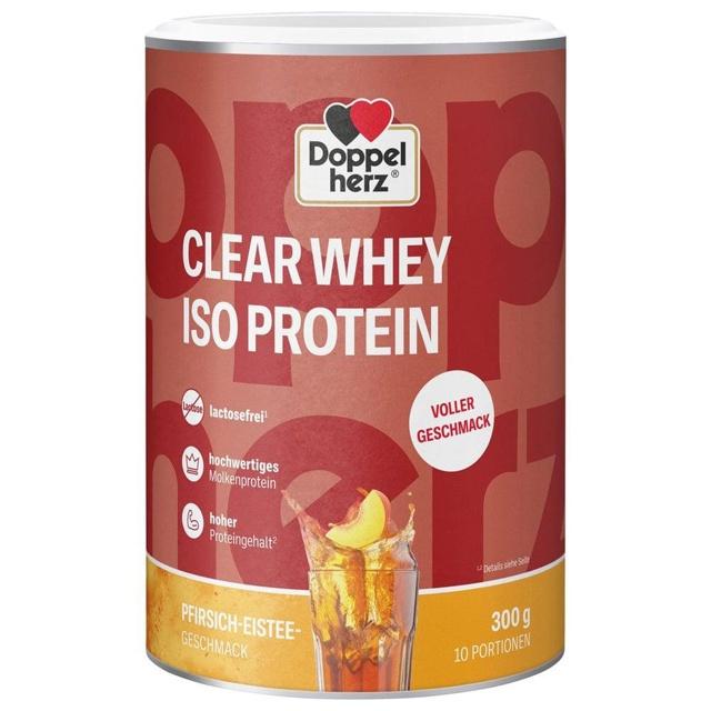 Doppelherz Clear Whey Iso Protein Pfirsich-Eistee, 300 g Pulver product image
