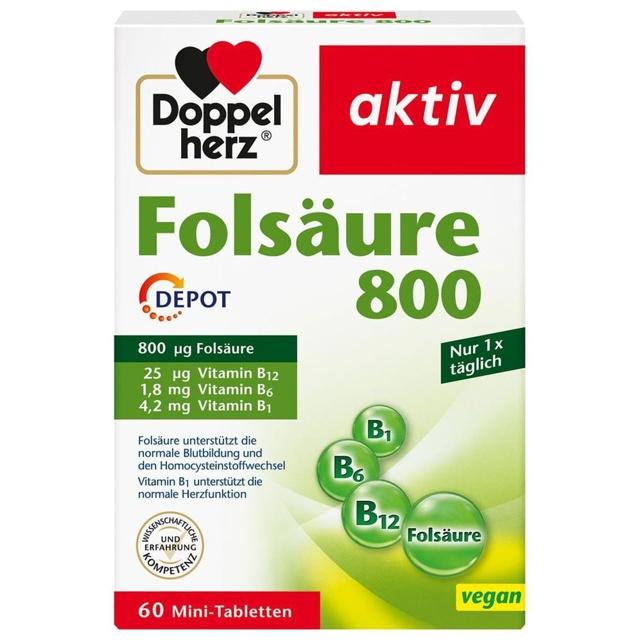 DOPPELHERZ Folsäure 800 Depot Tabletten product image
