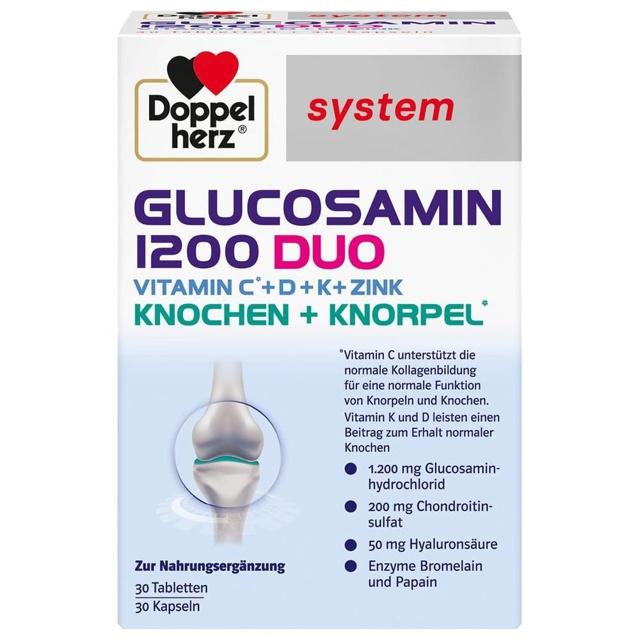 DOPPELHERZ Glucosamin 1200 Duo system Kombipackung product image