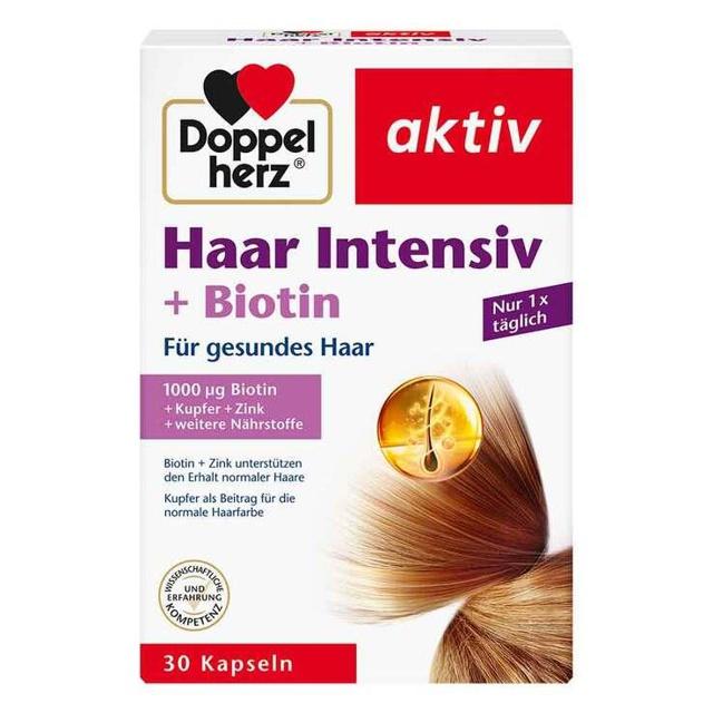 Doppelherz Haar Intensiv + Biotin Kapseln, 30 St Kapseln product image