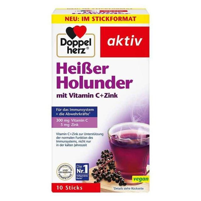 Doppelherz Heißer Holunder mit Vitamin C+Zink Granulat, 10 St Granulat product image
