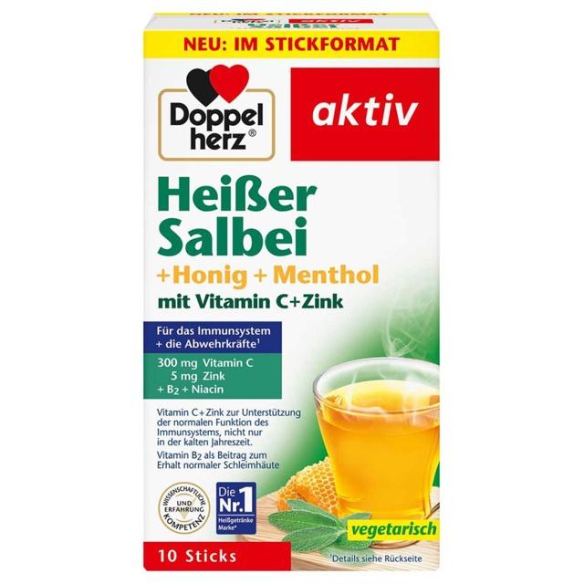 Doppelherz Heisser Salbei+honig+menthol Granulat product image