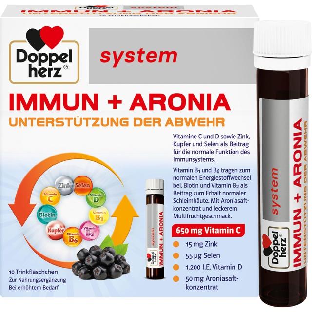 DOPPELHERZ Immun+Aronia system Ampullen product image