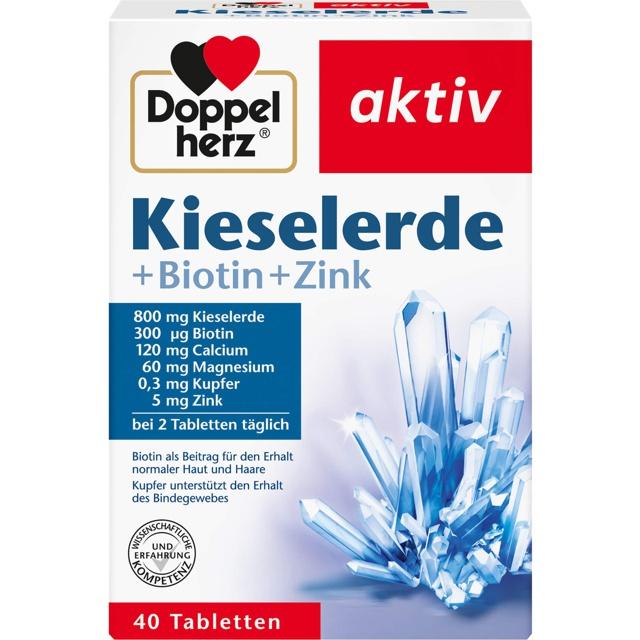DOPPELHERZ Kieselerde+Biotin+Zink Tabletten product image