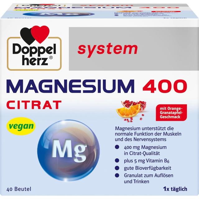 DOPPELHERZ Magnesium 400 Citrat system Granulat product image
