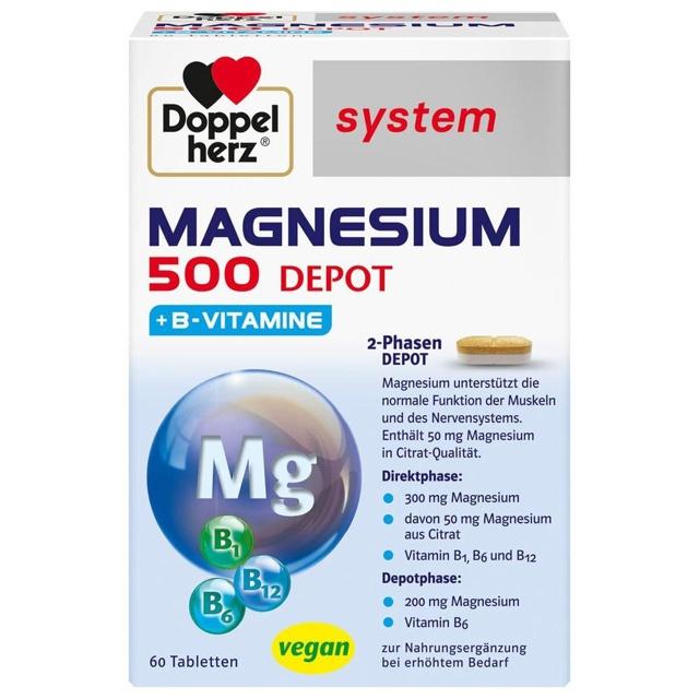 DOPPELHERZ Magnesium 500 Depot system Tabletten product image