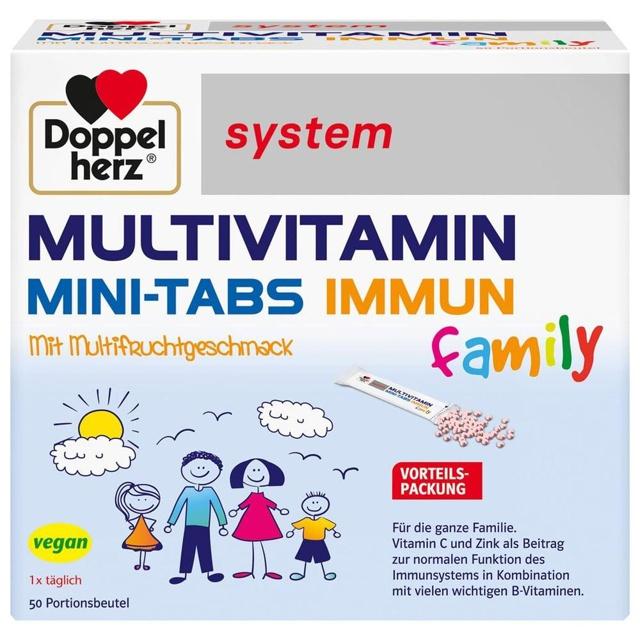 Doppelherz system MULTIVITAMIN MINI-TABS IMMUN 50 St Pellets product image