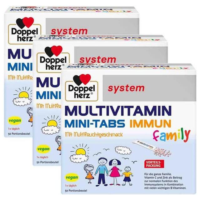 Doppelherz Multivitamin Mini-Tabs family system, 3x20 St Pellets product image