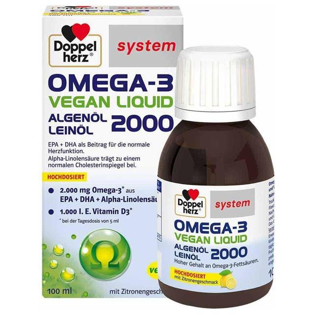 DOPPELHERZ Omega-3 vegan Liquid 2000 system product image