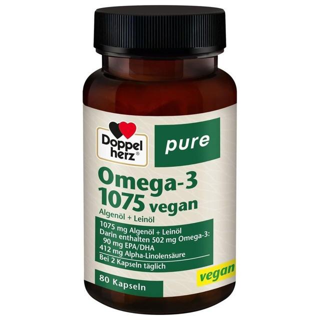 DOPPELHERZ Omega-3 1075 vegan pure Kapseln product image