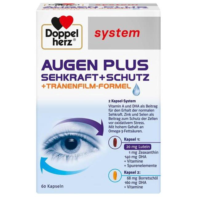 DOPPELHERZ Augen plus Sehkraft+Schutz system Kaps. product image