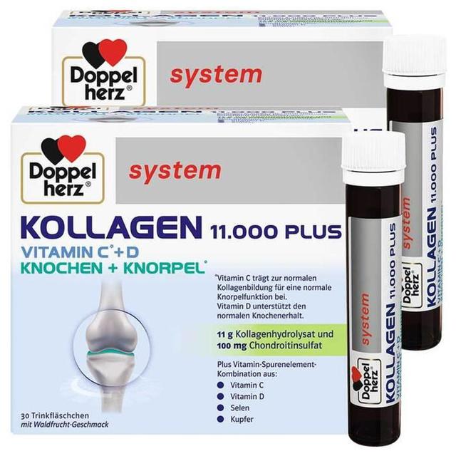 Doppelherz system Kollagen 11000 Plus Ampullen, 2x30x25 ml Ampullen product image