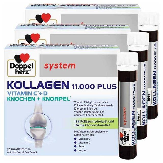 Doppelherz system Kollagen 11000 Plus Ampullen, 3x30x25 ml Ampullen product image
