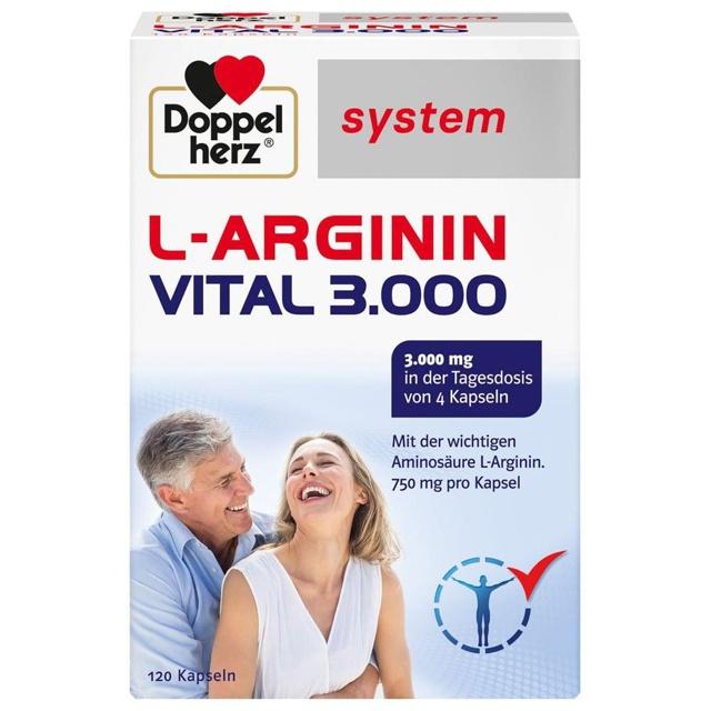 DOPPELHERZ L-Arginin Vital 3.000 system Kapseln product image