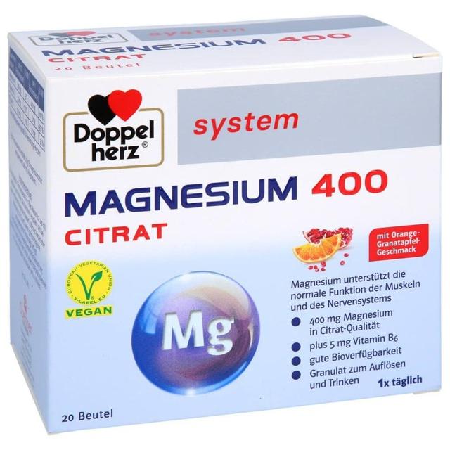 DOPPELHERZ Magnesium 400 Citrat system Granulat product image