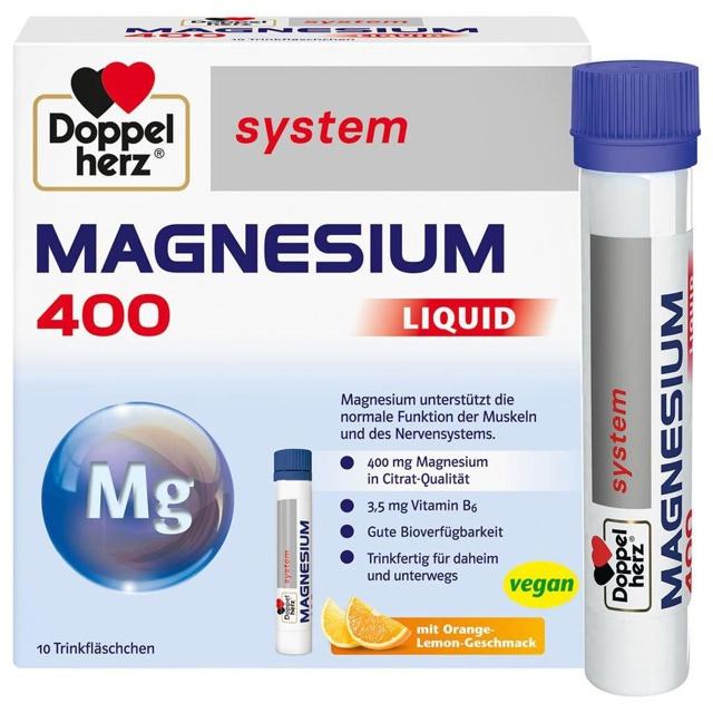 DOPPELHERZ Magnesium 400 Liquid system Trinkamp. product image
