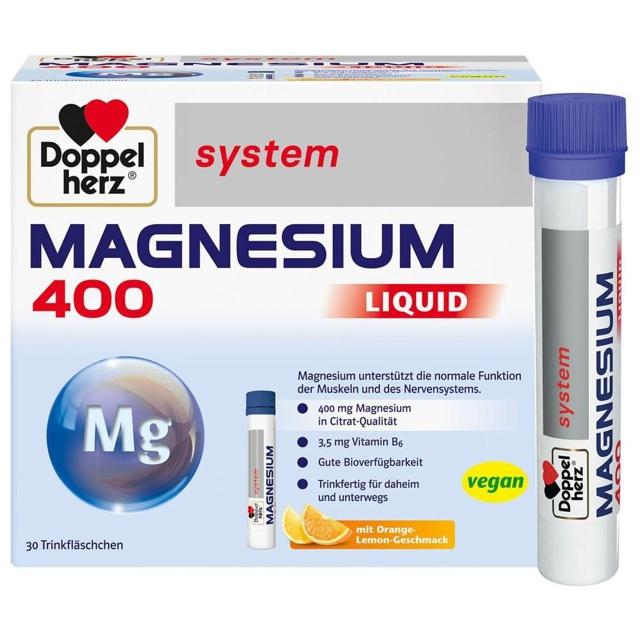 DOPPELHERZ Magnesium 400 Liquid system Trinkamp. product image