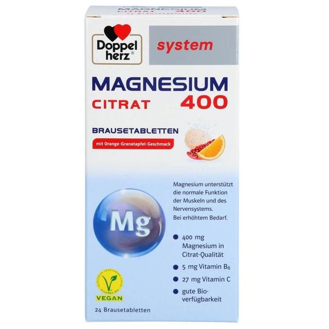 DOPPELHERZ Magnesium 400 Citrat system Brausetabl. product image