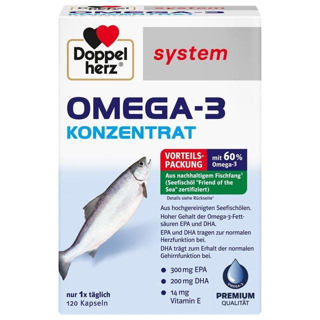 DOPPELHERZ Omega-3 Konzentrat system Kapseln product image