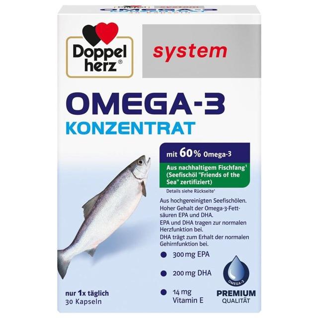 DOPPELHERZ Omega-3 Konzentrat system Kapseln product image