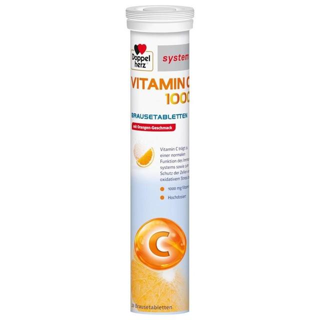 DOPPELHERZ Vitamin C 1000 system Brausetabletten product image