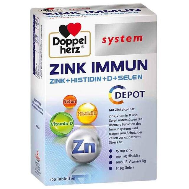 Doppelherz Zink Immun Depot system Tabletten, 100 St Tabletten product image