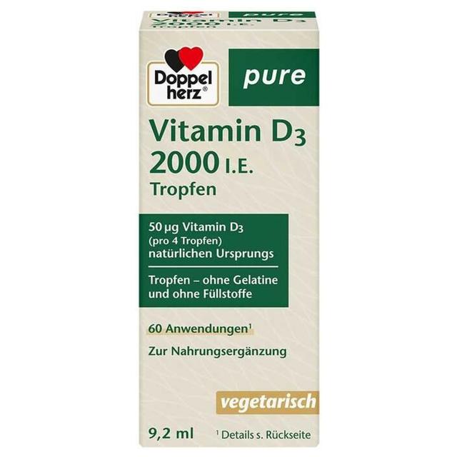 Doppelherz Vitamin D3 2000 I.E. pure Tropfen product image