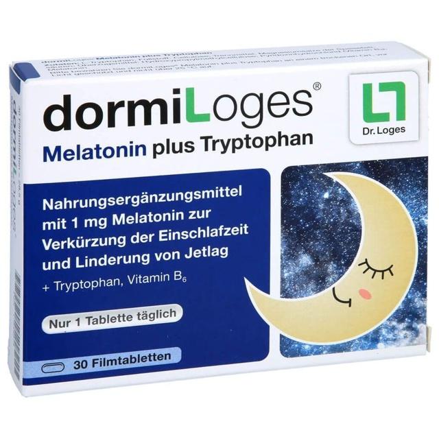 DORMILOGES 1 mg Melatonin plus Tryptophan Filmtab. product image