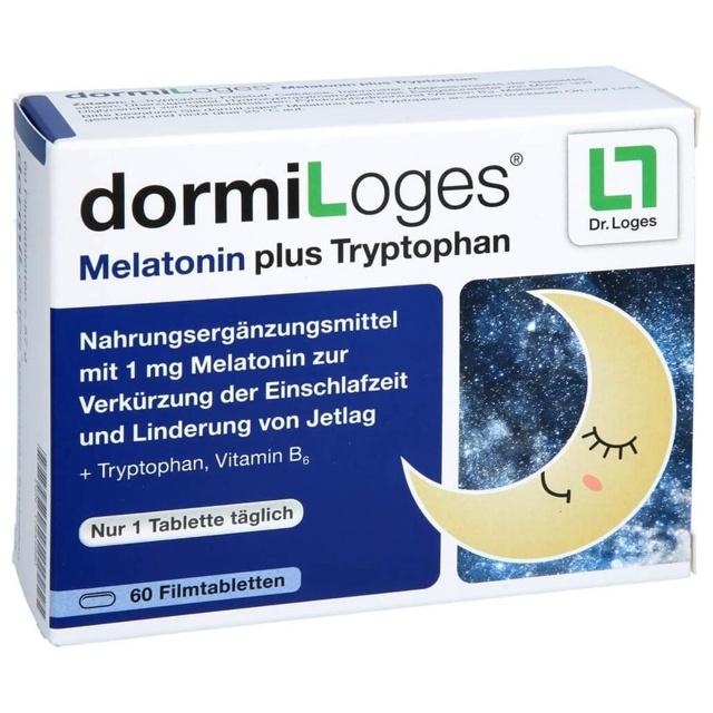 dormiLoges Melatonin plus Tryptophan 60 St Filmtabletten product image