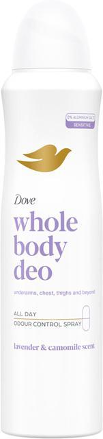 Dove Whole Body Deodorant Lavender & Chamomile Deodorant Spray 150ml product image