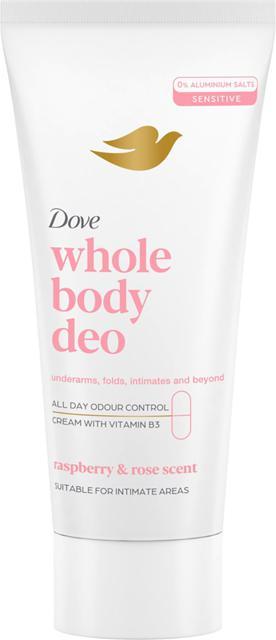 Dove Whole Body Deodorant Raspberry & Rose Deodorant Cream 75ml product image