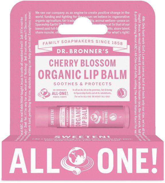 Dr Bronner Cherry Blossom Organic Lip Balm product image