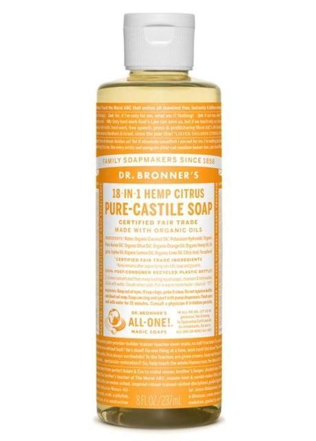 Dr.Bronner's Pure Castile Liquid Soap Citrus-Orange, 240 ml product image