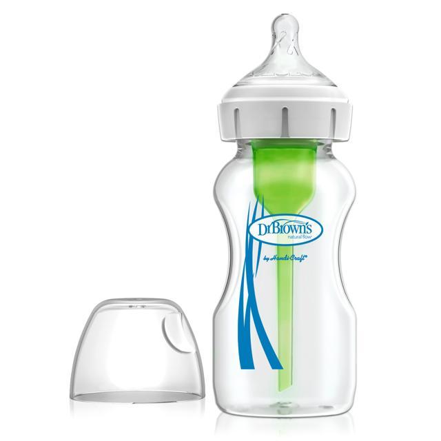Dr.Brown Glass Wide-Neck Options+ Flaska, 1-Pack Nappflaska 1 st product image