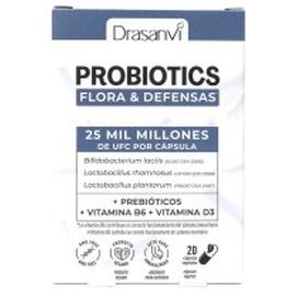 Drasanvi Probiotics Flora And Defenses Capsules 20 Un product image