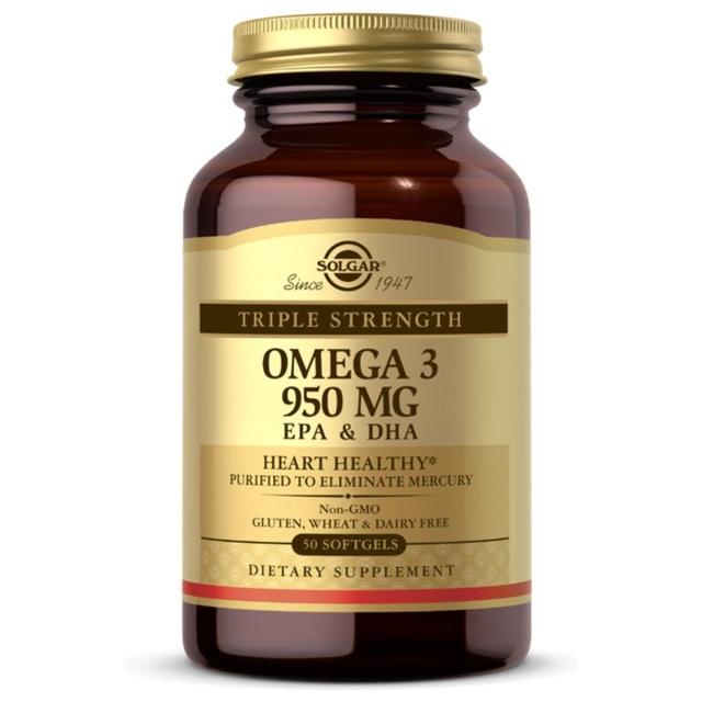 Dreifache stärke OMEGA-3 950 mg 50 Weichkapseln Solgar product image