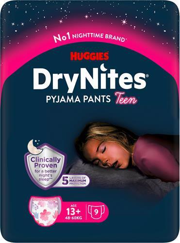 DryNites Nattbyxa Flicka Tonåring 13+ år, 9 st product image