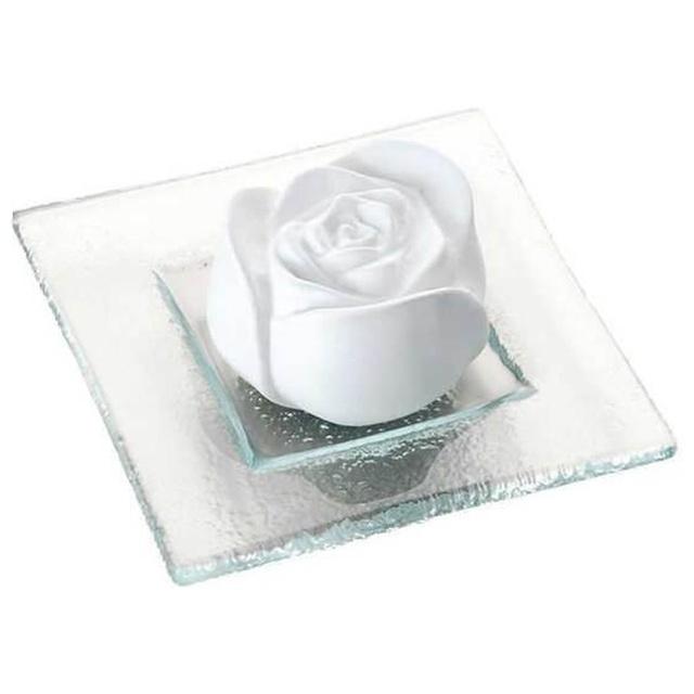 DUFTSTEIN Rosenblüte Glasteller transparent product image