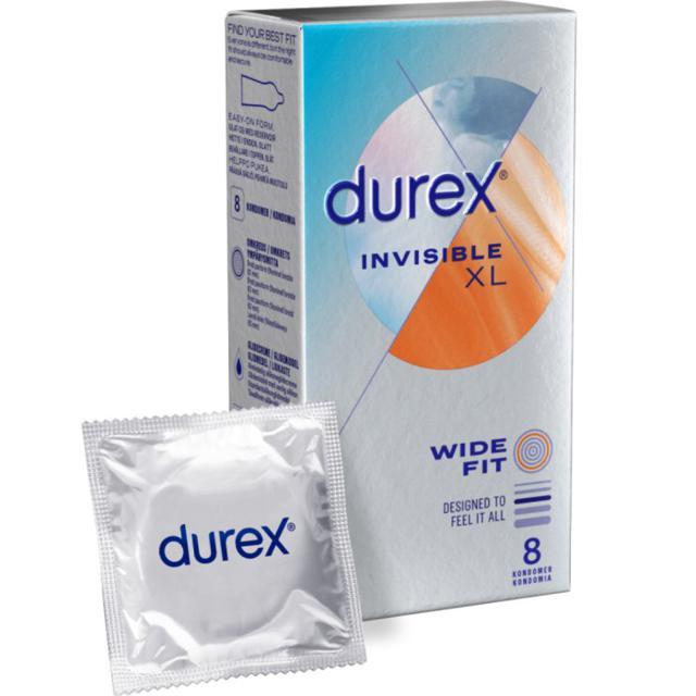 Durex Invisible XL Kondomer, 8 st product image