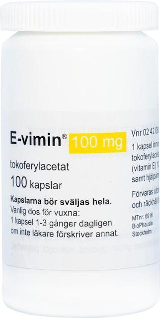 E-vimin, kapsel, mjuk 100 mg 100 st product image