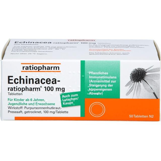 ECHINACEA-RATIOPHARM 100 mg Tabletten product image