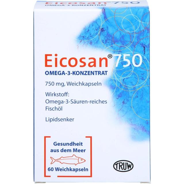 EICOSAN 750 Omega-3 Konzentrat Weichkapseln product image
