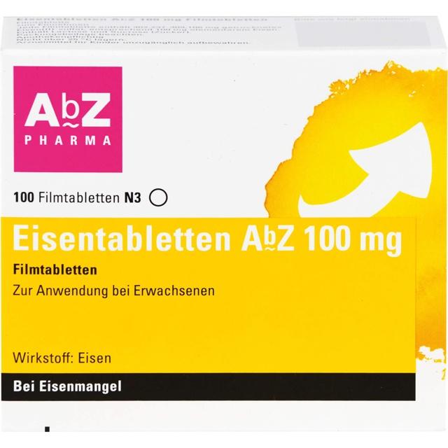 EISENTABLETTEN AbZ 100 mg Filmtabletten product image
