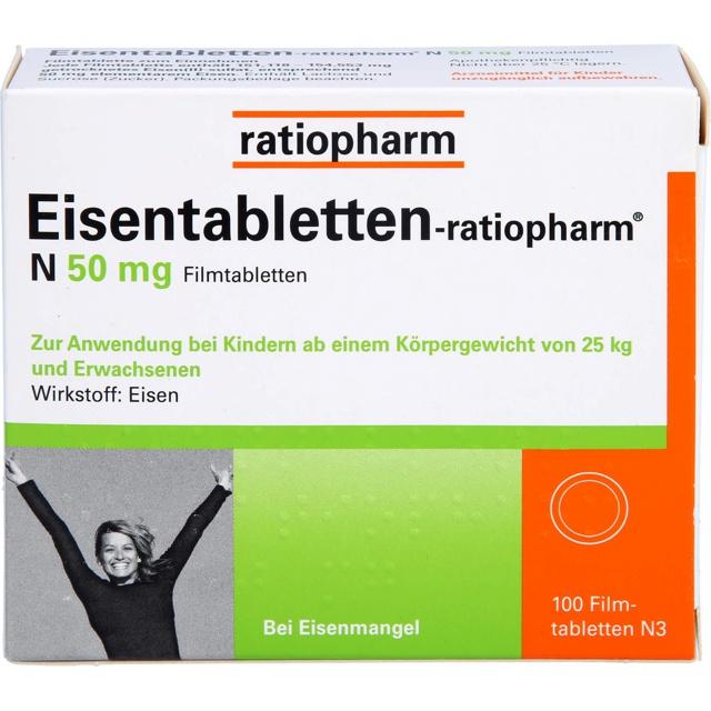 EISENTABLETTEN-ratiopharm N 50 mg Filmtabletten product image
