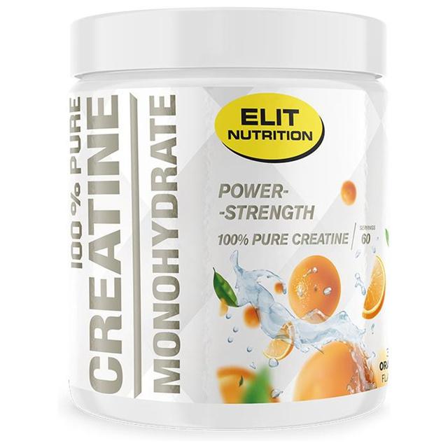 Elit Nutrition 100% Pure Creatine Monohydrate Orange Pulver 300 g product image