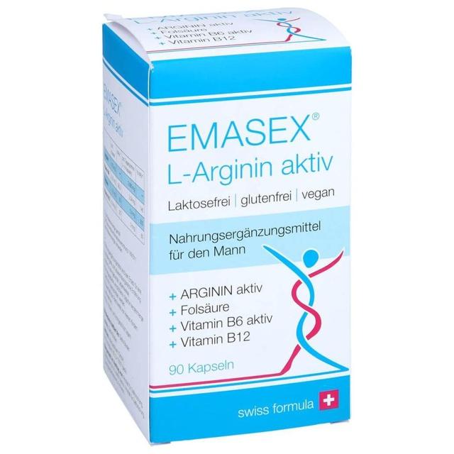 EMASEX L-Arginin aktiv 90 St Kapseln product image